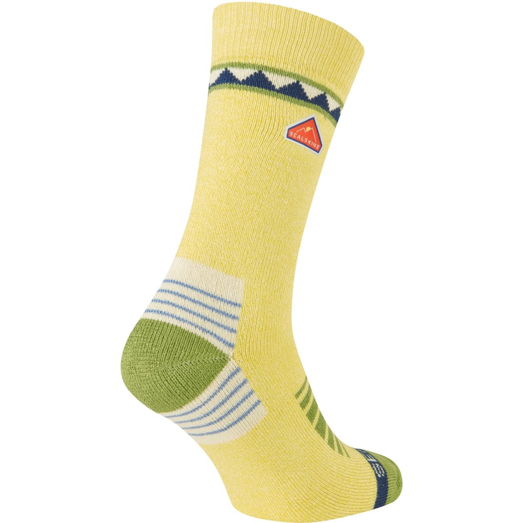 SealSkinz Kimberley Mid Length Hiking Socks - Yellow