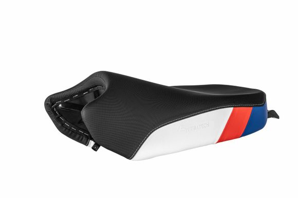 Heated Touratech Red blue Fresh Touch comfort saddle - HighBMW 1300 R 1300 GS - 2023 - 2026Ref: Trt01275A / 01-035-5912-0