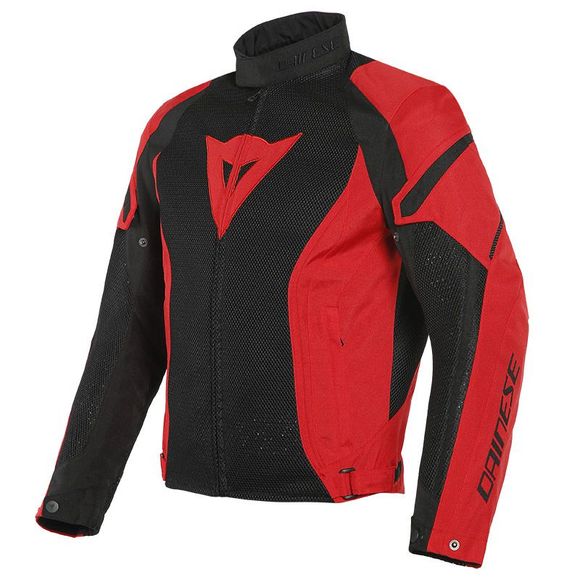 Dainese Air Crono 2 Tex - Black / Red Motorcycle JacketRef: DN1786
