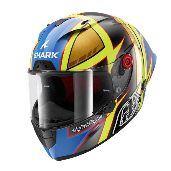 Casque intégral Shark RACE-R PRO GP REPLICA CAM PETERSEN x TROYLEE DESIGN - Gris / JauneRef : SH1733