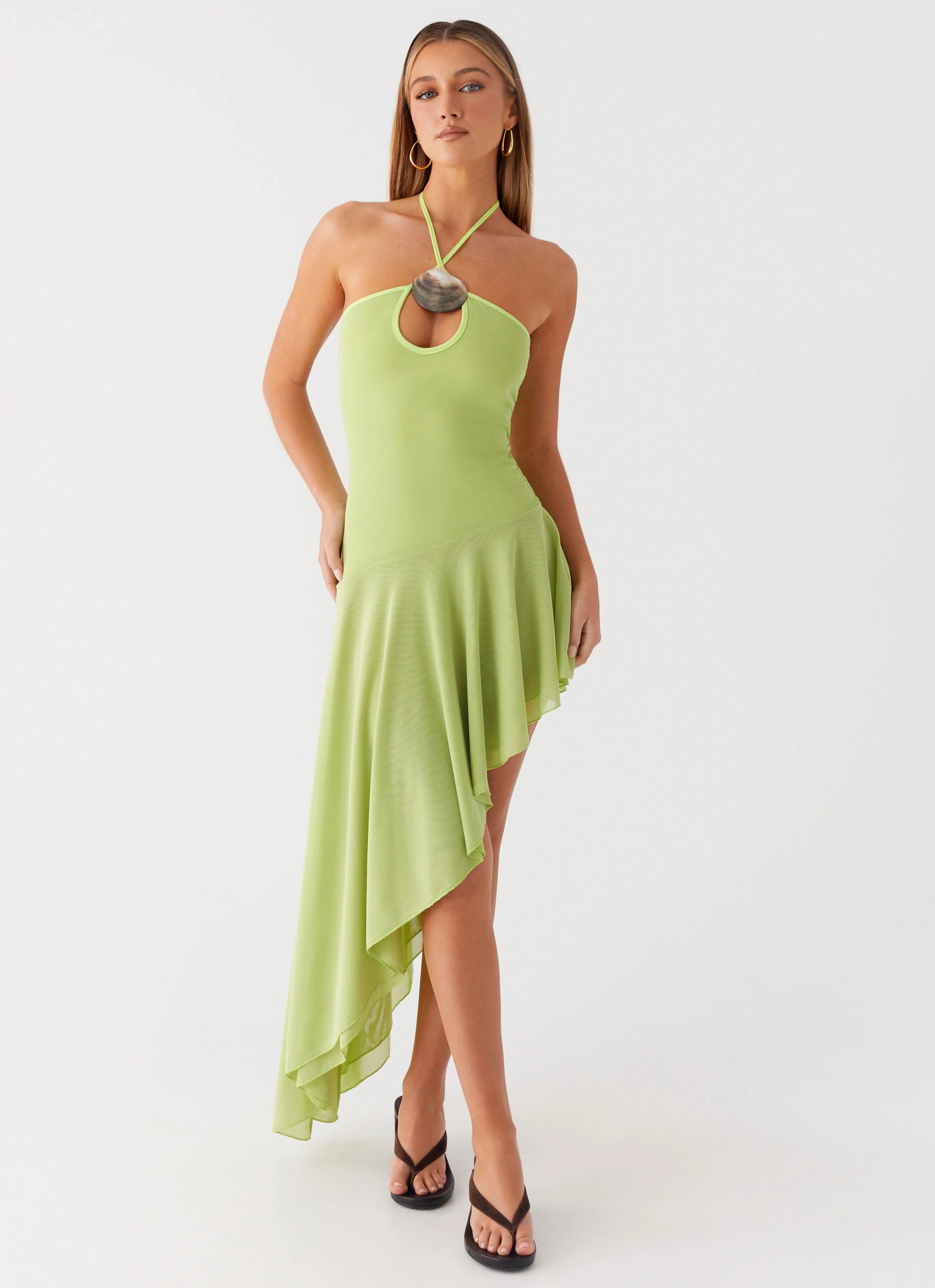 Avigalle Maxi Dress - Lime