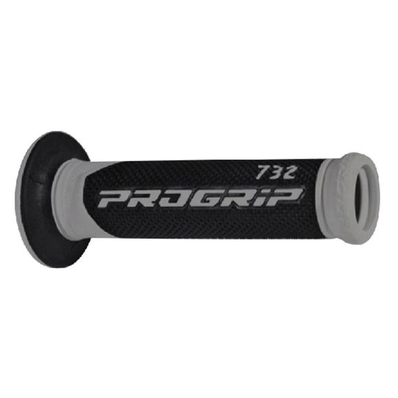 Progrip 732 22/25 Universal Handlebar Grips - Gray / BlackRef: Prg0254 / 732Gn