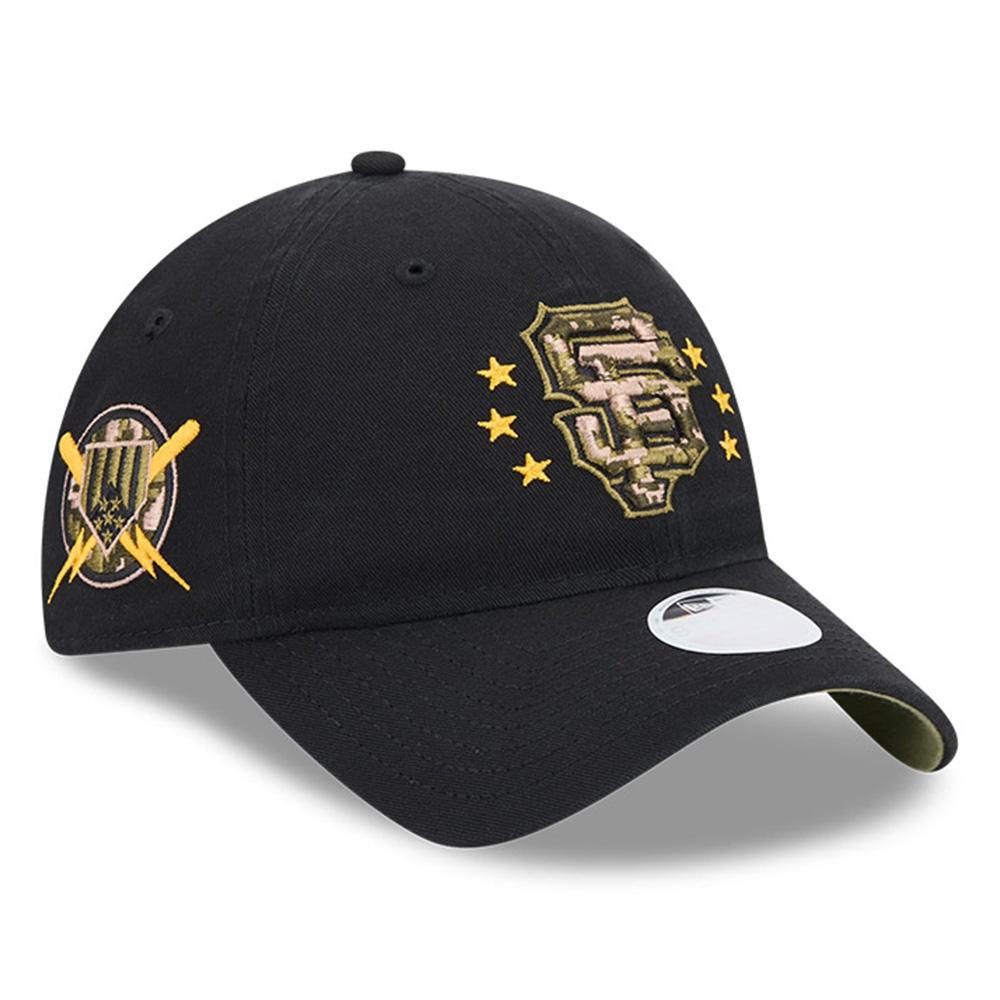 San Francisco Giants 2024 MLB Armed Forces New Era Women's 9TWENTY Cap Black
