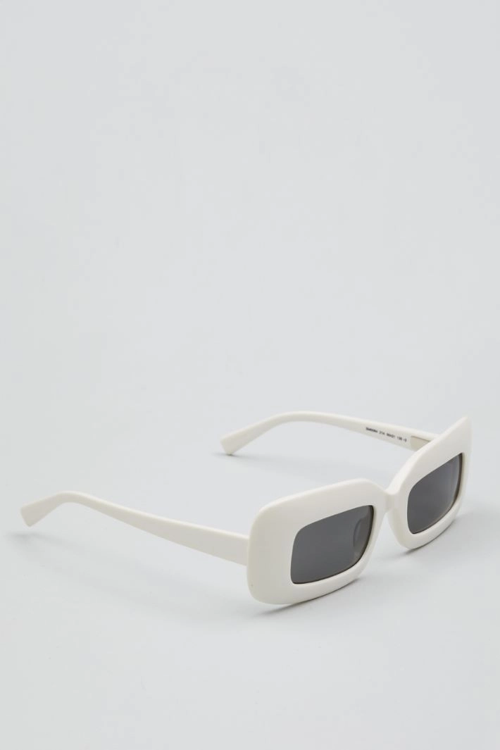 Rectangular sunglasses - WHITE GREY
