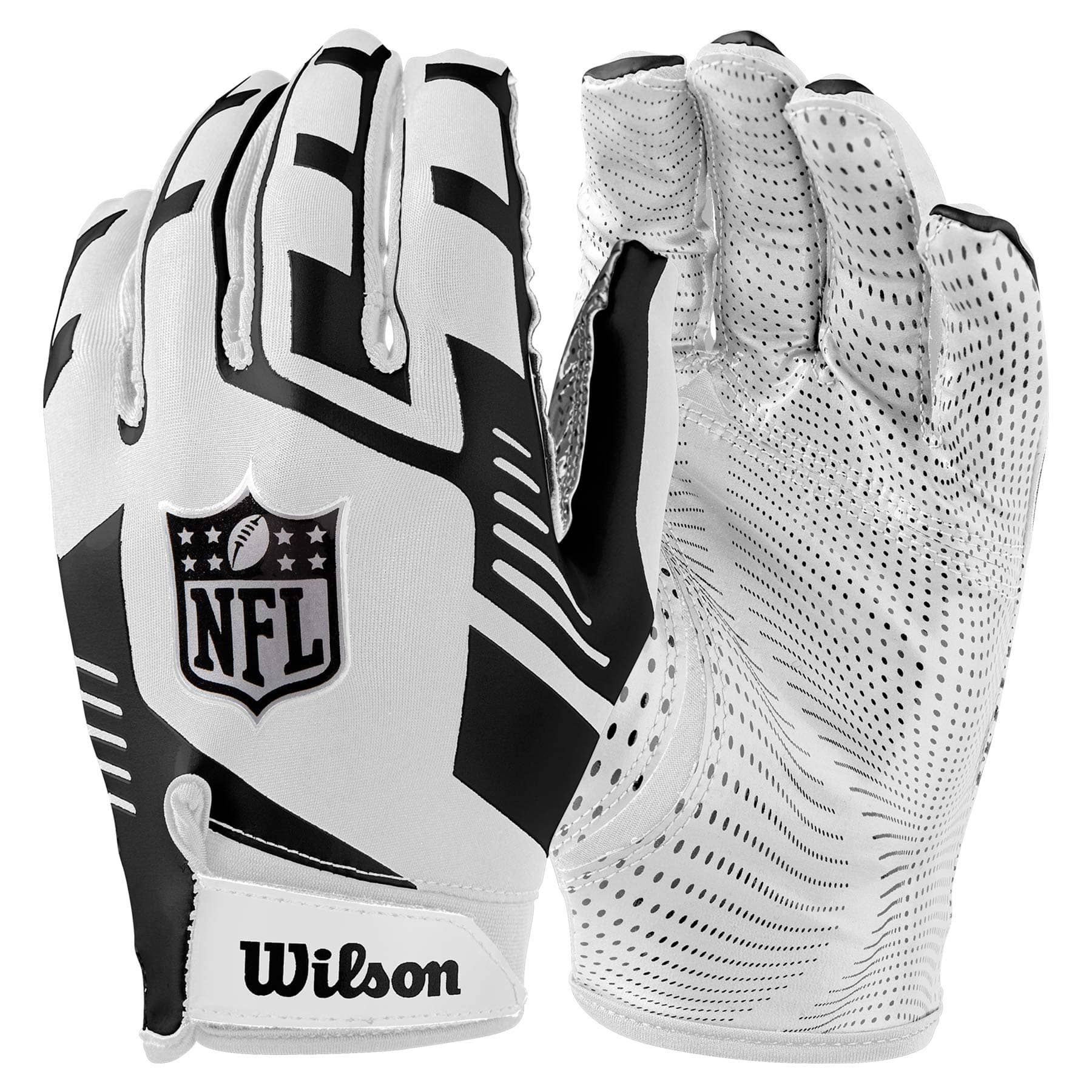 Wilson Stretch-Fit NFL Receivers Gloves White