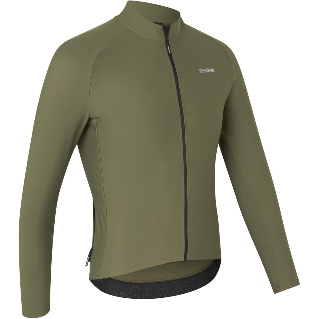 GripGrab PACR Thermal Long Sleeve Jersey Men - Olive Green