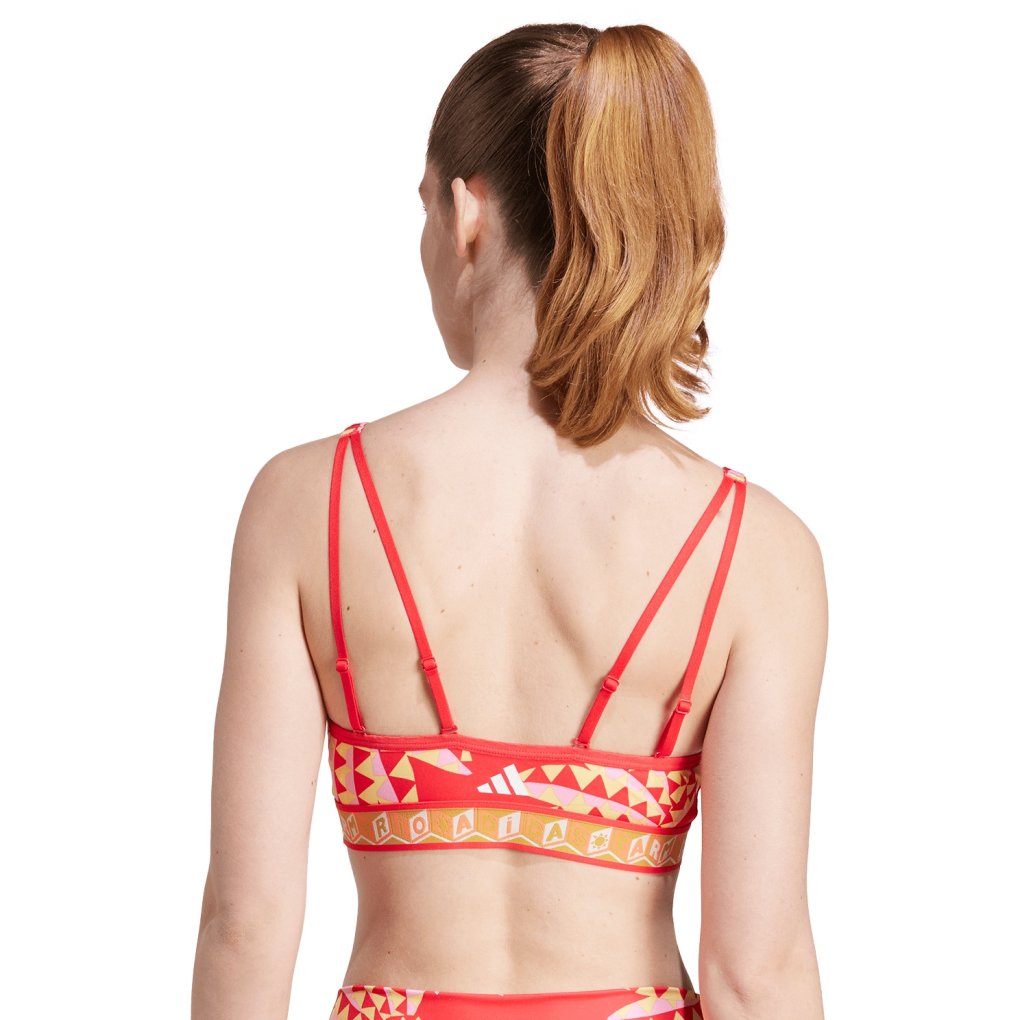 adidas x FARM Rio Medium-Support Sports Bra Women - Cup size A-C - tomato/spring yellow IN3751