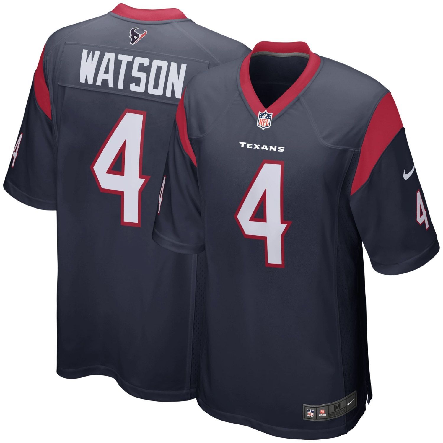 Deshaun Watson #4 Houston Texans Nike Game NFL Jersey Navy