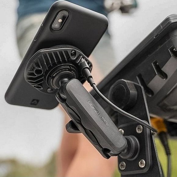 Quad Lock Smartphone Holder QLP-360-F4H Flat Rectangle (4 Holes) Universal - BlackRef: QDL0106 / 1118124