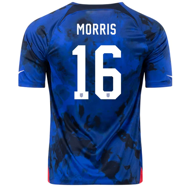 United States Jordan Morris Away Jersey 22/23 (Bright Blue/White)