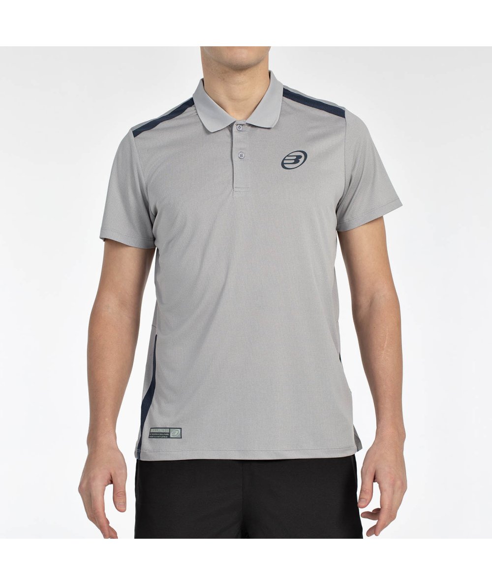 POLO T-SHIRT BULLPADEL BALTO GREY MEDIUM VIGORE