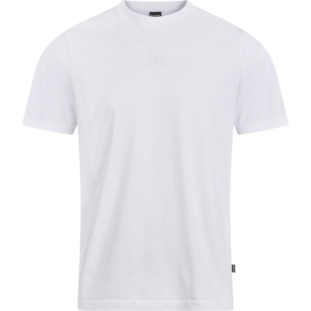 CUBE After Race Organic Embossed Gravity Fit T-Shirt Men - white