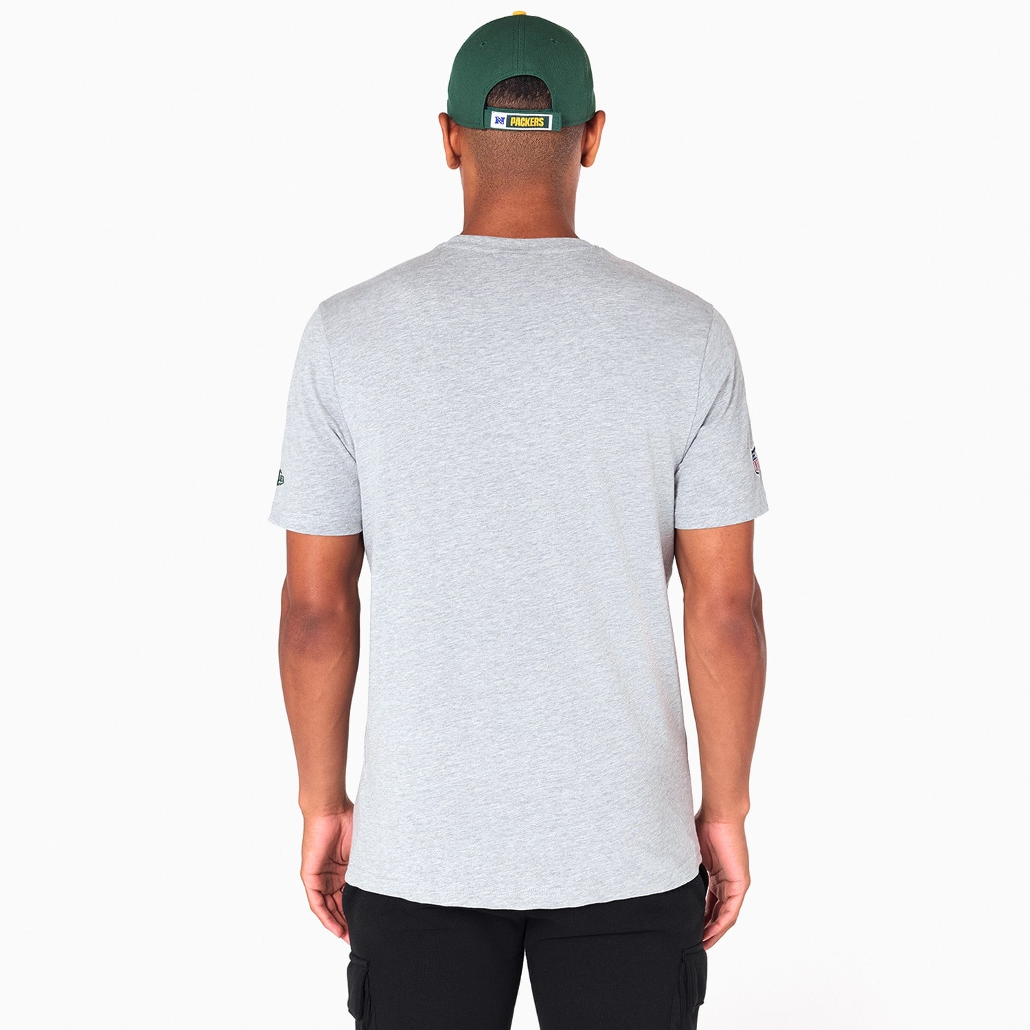 Green Bay Packers Team Logo New Era NFL T-Shirt Grey