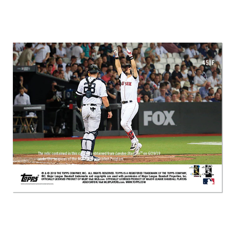 On-Card Autograph & Base Relic # to 1 - Michael Chavis - MLB TOPPS NOW® Card 451F
