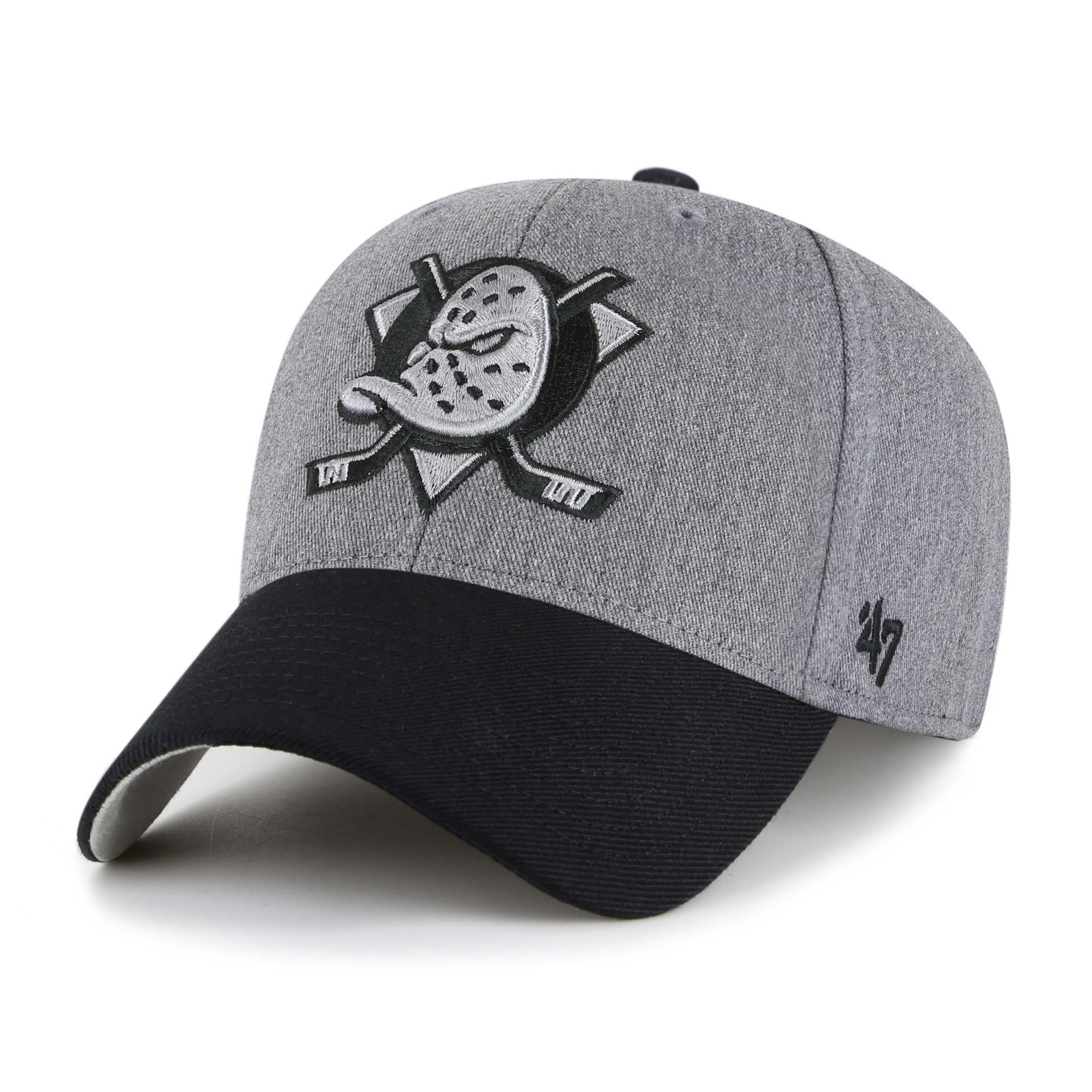 Anaheim Ducks '47 MVP Granite Adjustable NHL Cap Charcoal