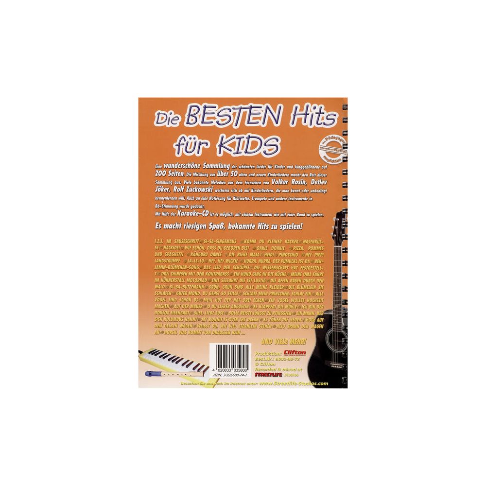 Streetlife Music Die besten Hits for Kids – Thomann Ireland