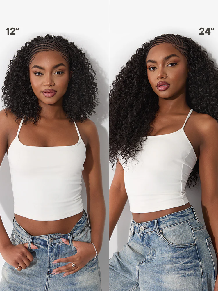 Ophirawig Veralux? Chic & Voluminous Fulani Braid Wig 13x6 HD Lace Frontal Synthetic Hair