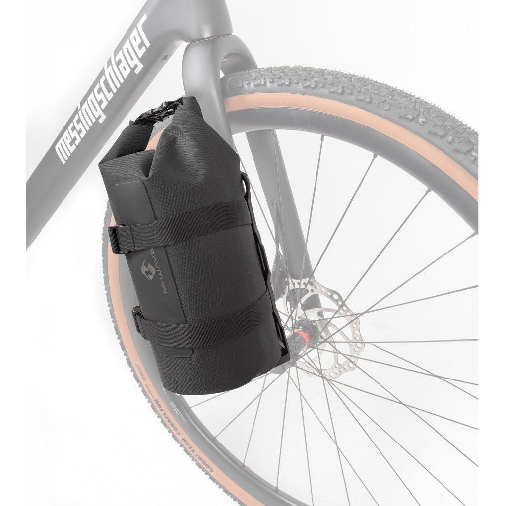 M-Wave Cargo Cage FRK5 Bundle with Fork Bag - black