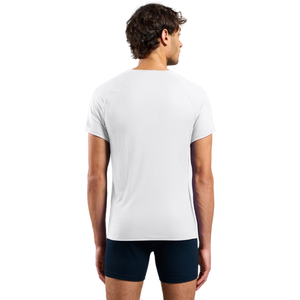 Odlo Active Light Crew Neck Short-Sleeve Base Layer Top Men - white