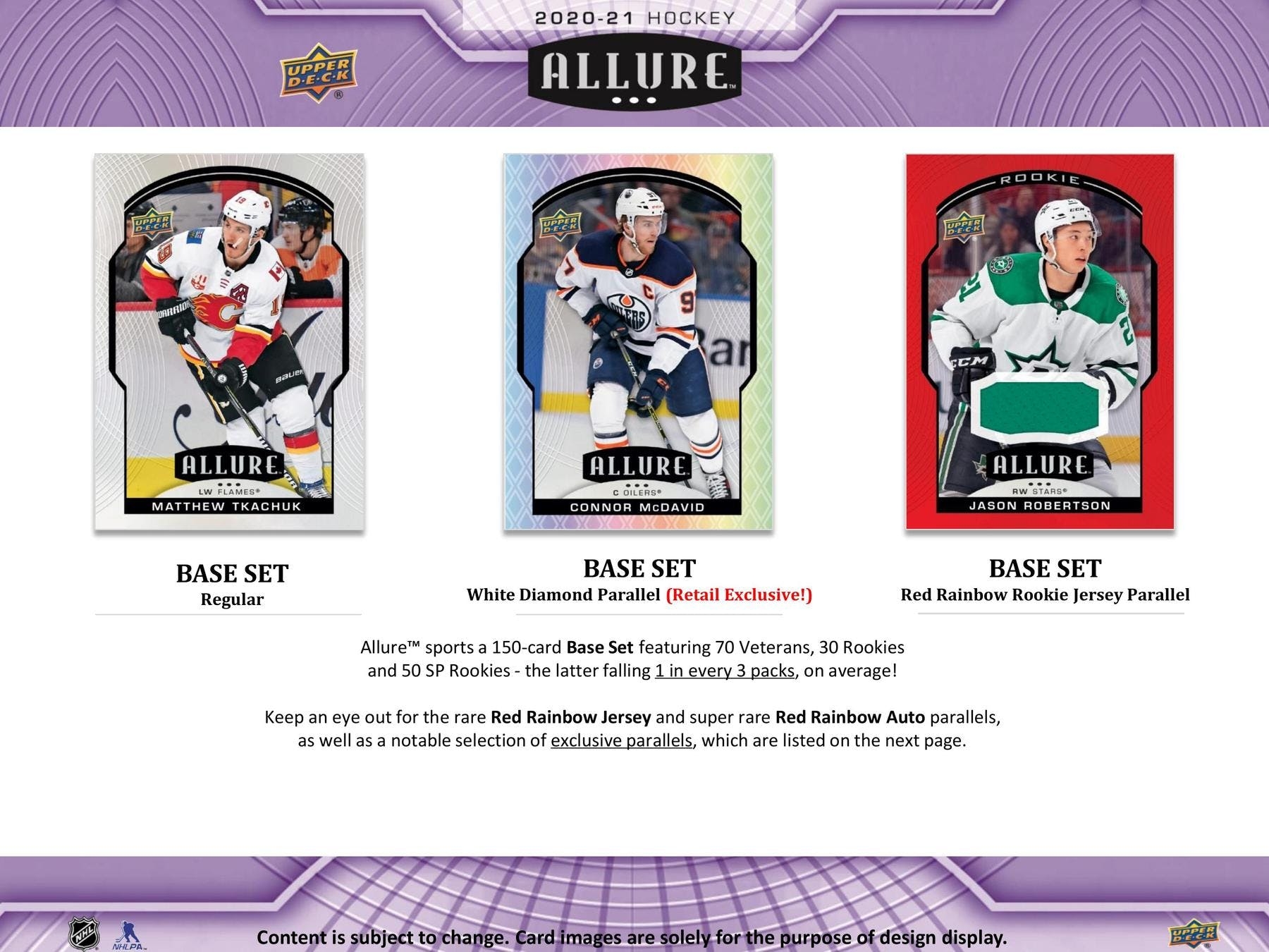 2020/21 Upper Deck Allure Hockey Retail Box NHL