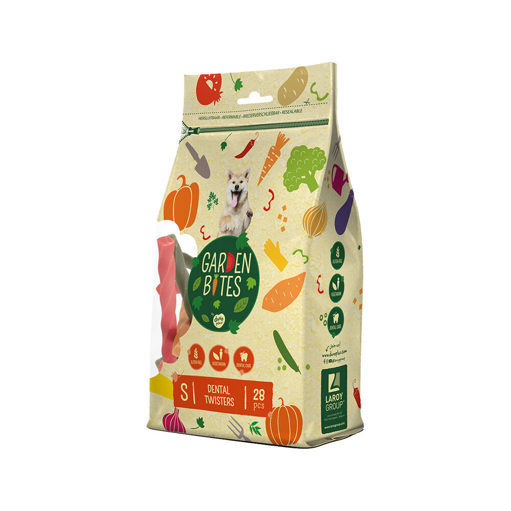 Duvo+ Garden Bites Dental Twisters - Small - 13 cm - 28 pieces