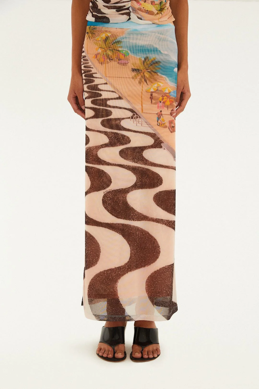 Multicolor Copacabana Beach Skirt
