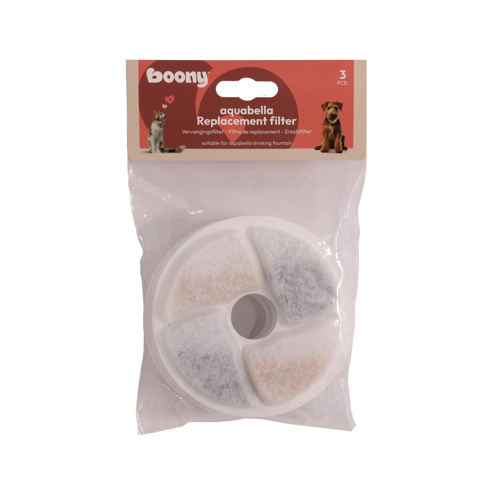Boony Aquabella Drinking Fountain Charcoal Filter - 3 pieces