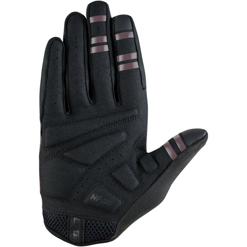 CUBE NF Ergonomics GEL Long Finger Gloves - burgundy