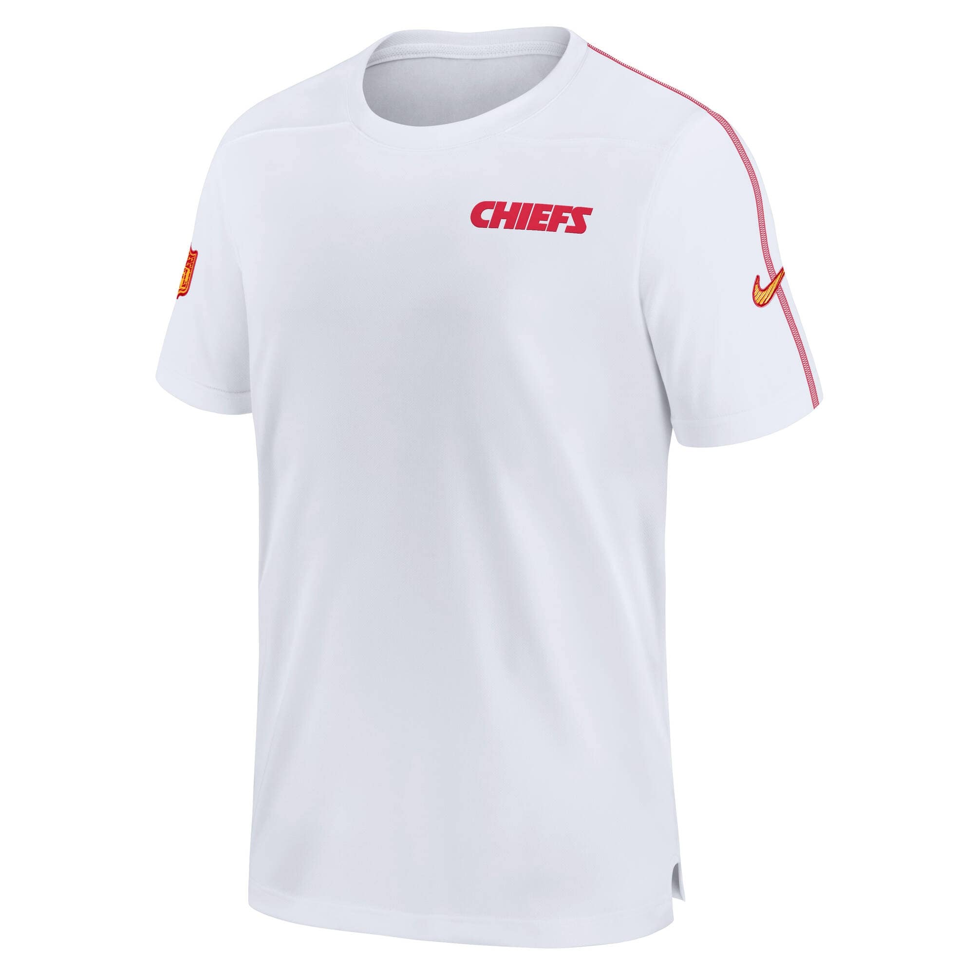 Kansas City Chiefs 2024 NFL Sideline Nike Dri-FIT Coach UV Top White
