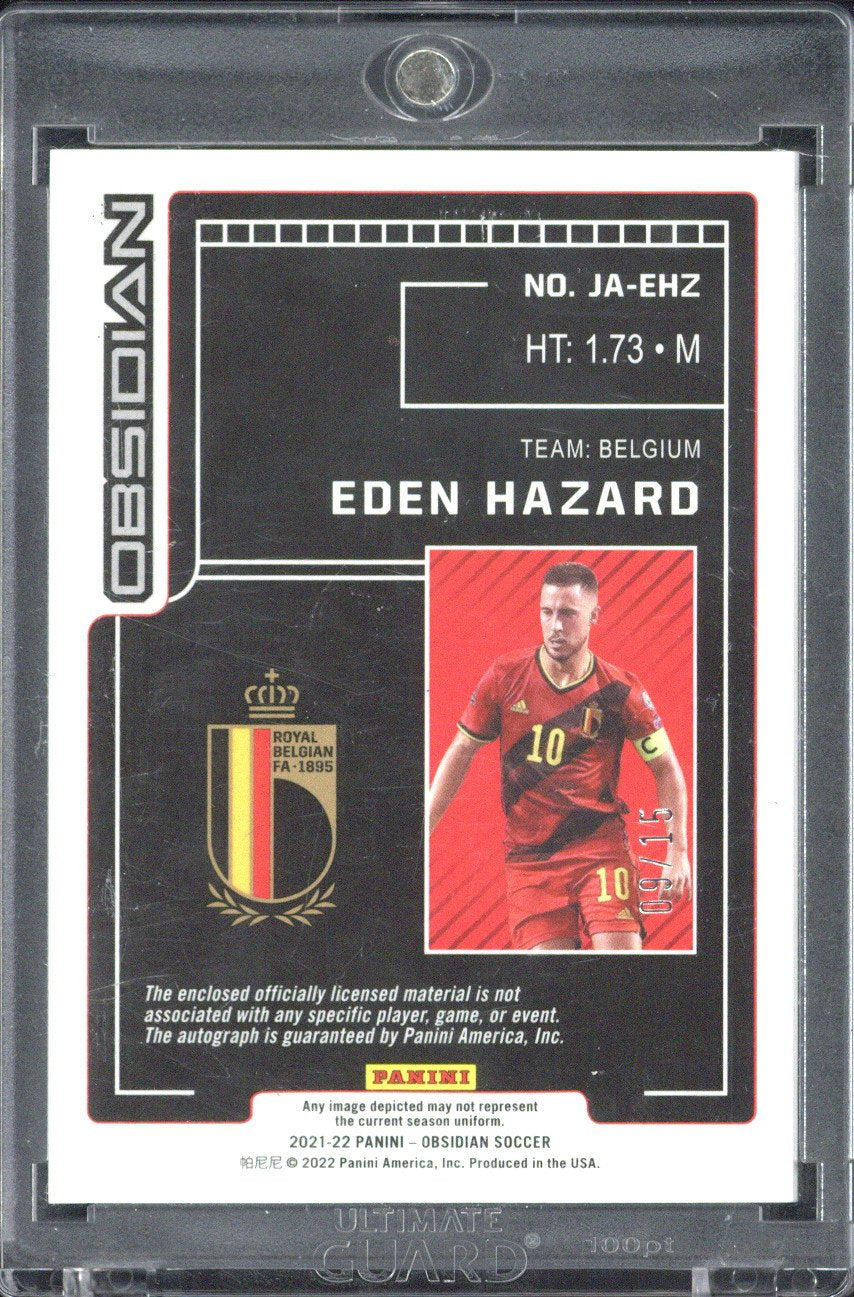 2021-22 Panini Obsidian Eden Hazard Autograph Relic /15
