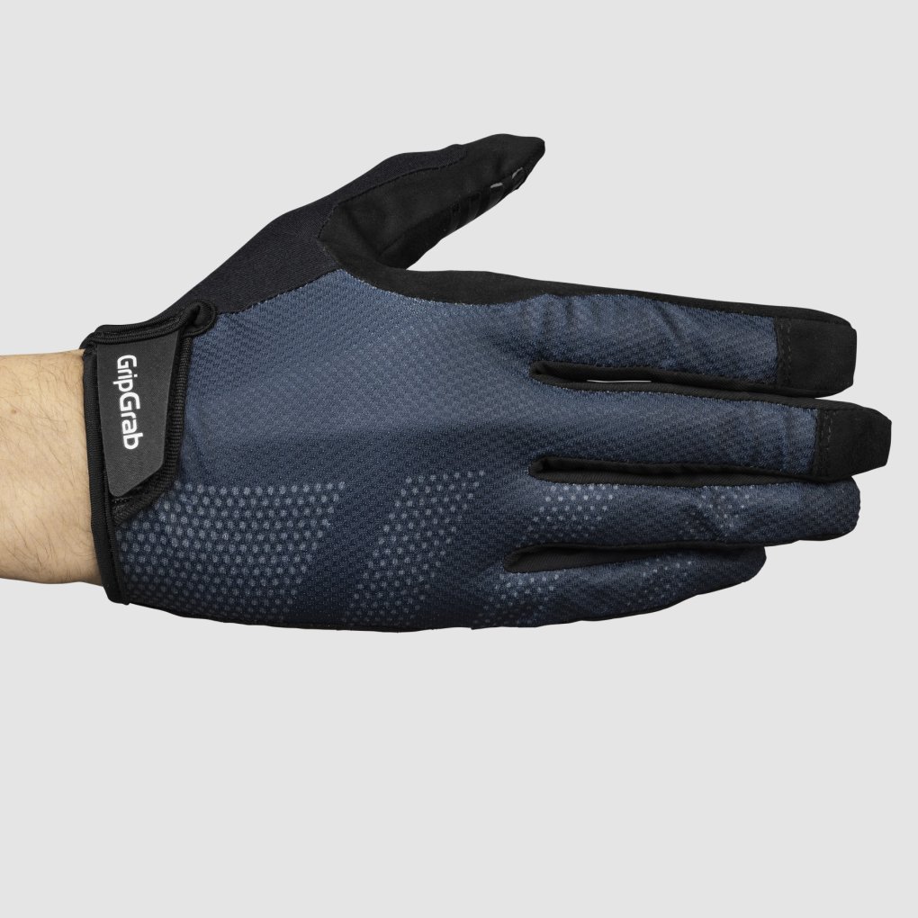 GripGrab RIDE RC Lite Padded Full Finger Gloves - Navy Blue