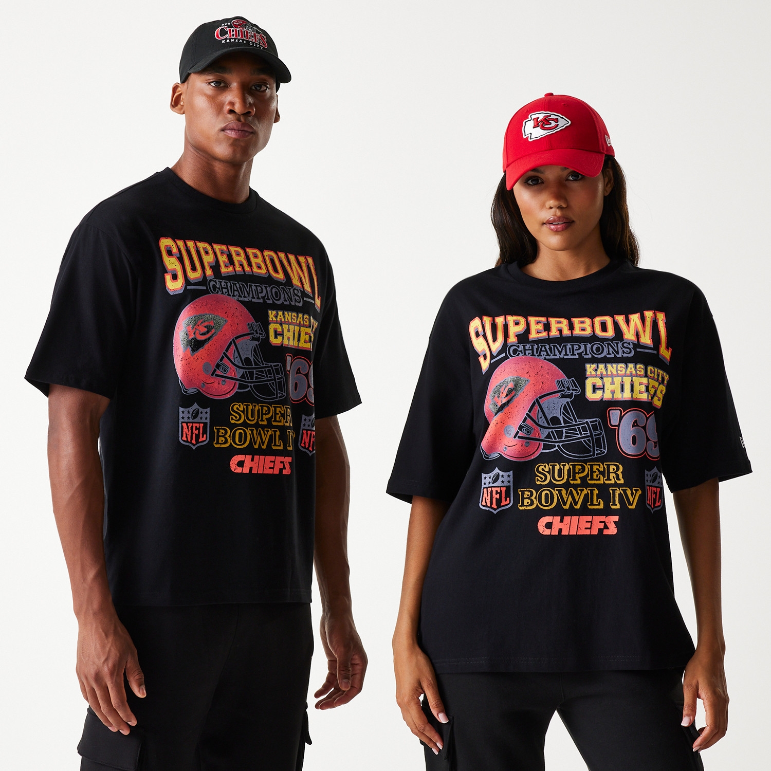 Kansas City Chiefs 1969 Super Bowl Champs Oversized NFL T-Shirt W