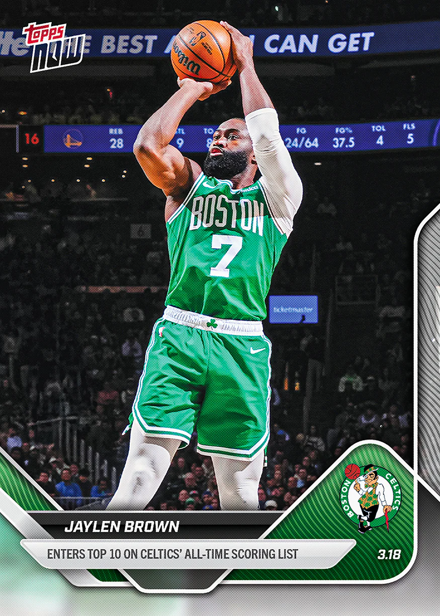 Jaylen Brown - 2025-26 NBA Topps NOW® - Card 212 - PR: 846