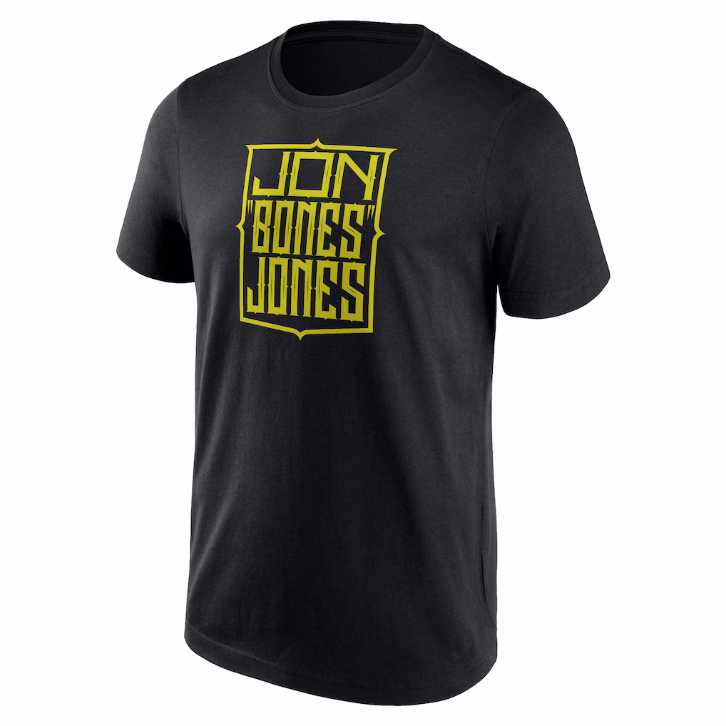 UFC Jon Jones Stacked T-Shirt - Black - Mens