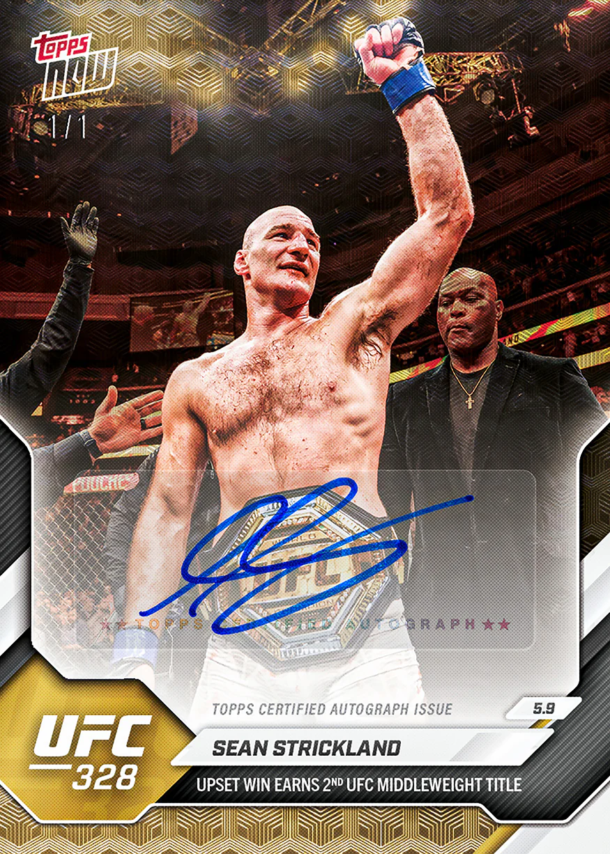 Sean Strickland - 2026 UFC Topps NOW® - Card 15 - PR: 4112