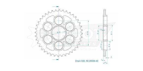 Esjot 40-Tooth SprocketRef: ESJO00020A / 12113077