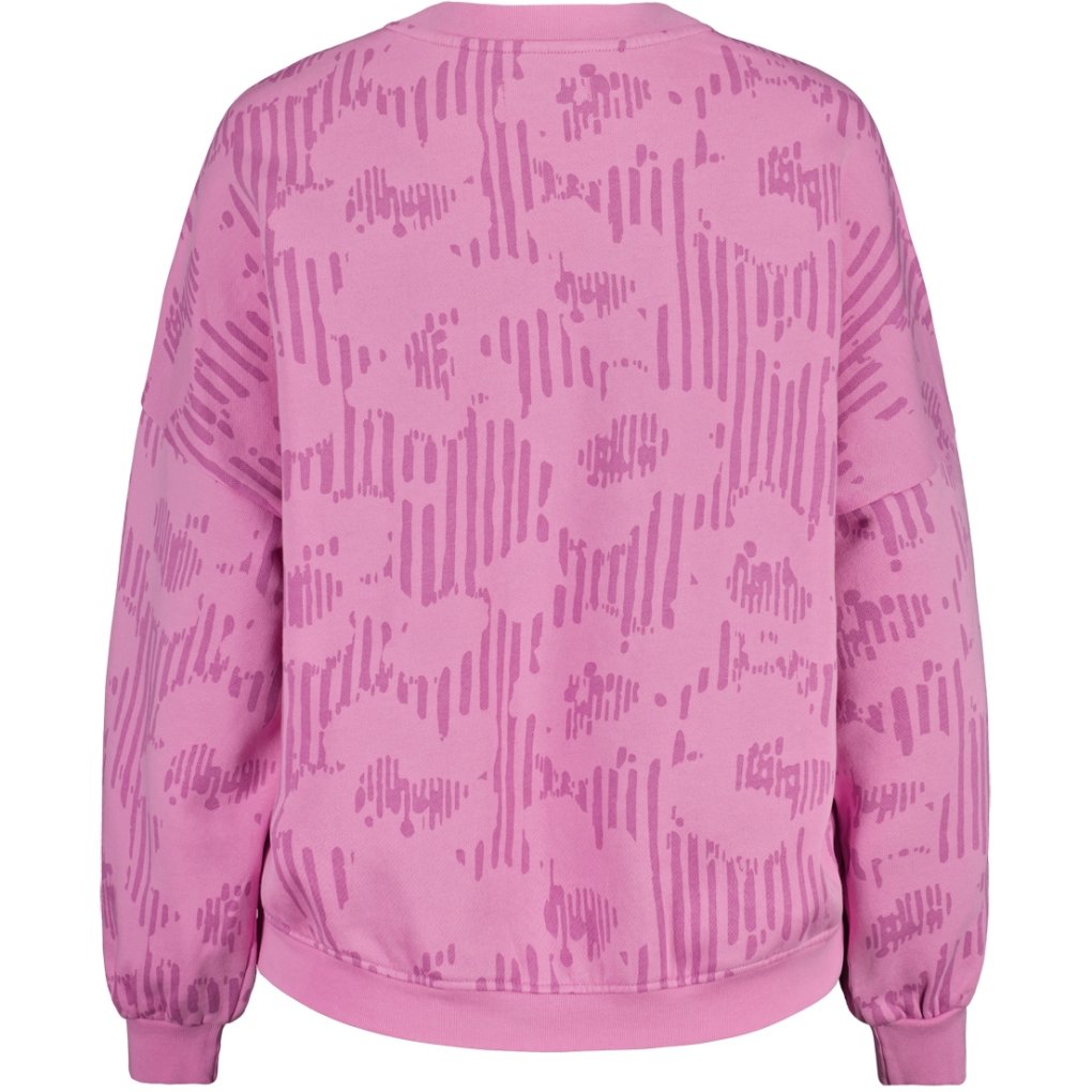 Maloja LauenaM. Organic Sweat Shirt Women - winter magnolia stripeflower 1224