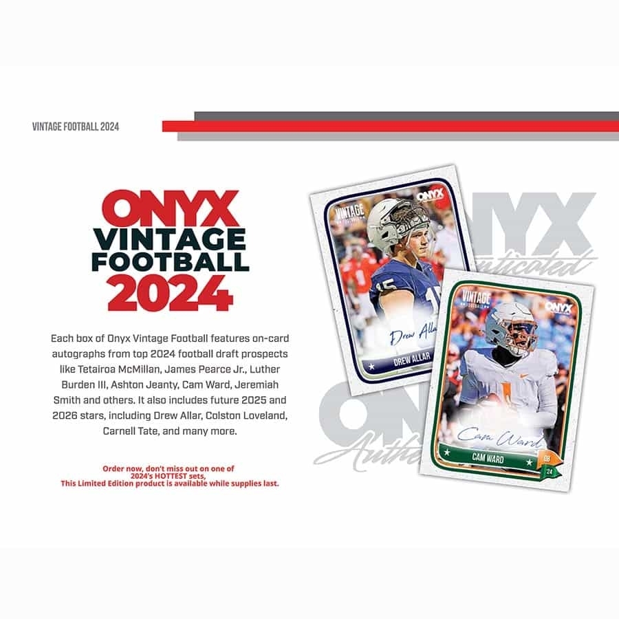 2024 Onyx Vintage Mega Series Football Hobby Box