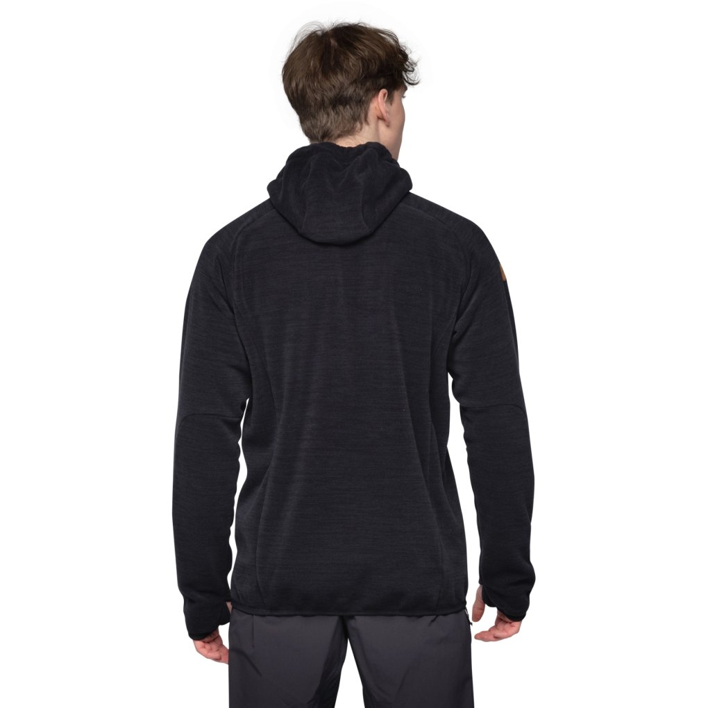 Bergans Hareid Fleece Hood Jacket Men - black