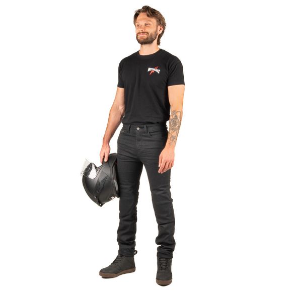 Dxr Jones - Slim - Black Motorcycle JeanRef: DXR1127