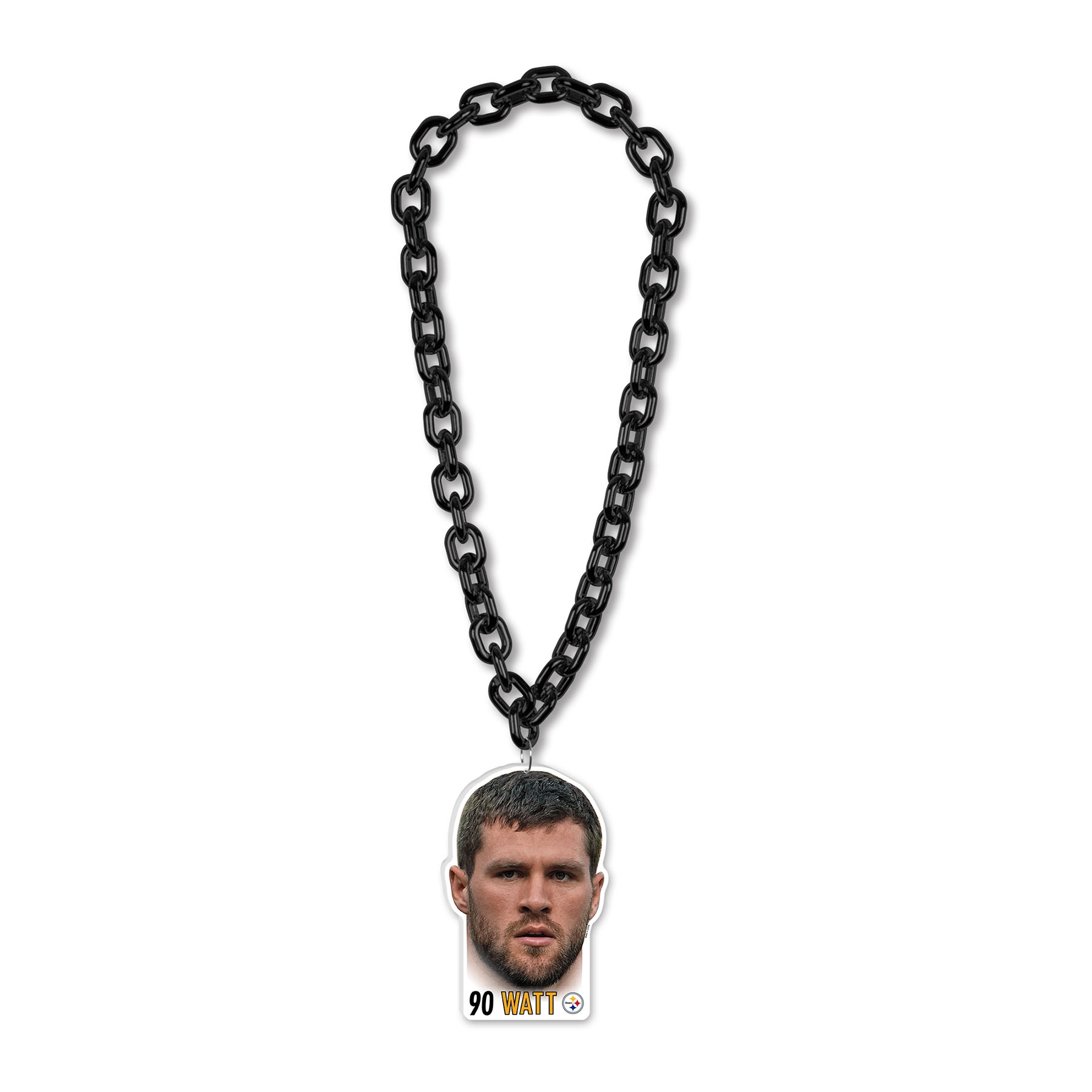 T.J. Watt Pittsburgh Steelers NFL Big Chain Necklace