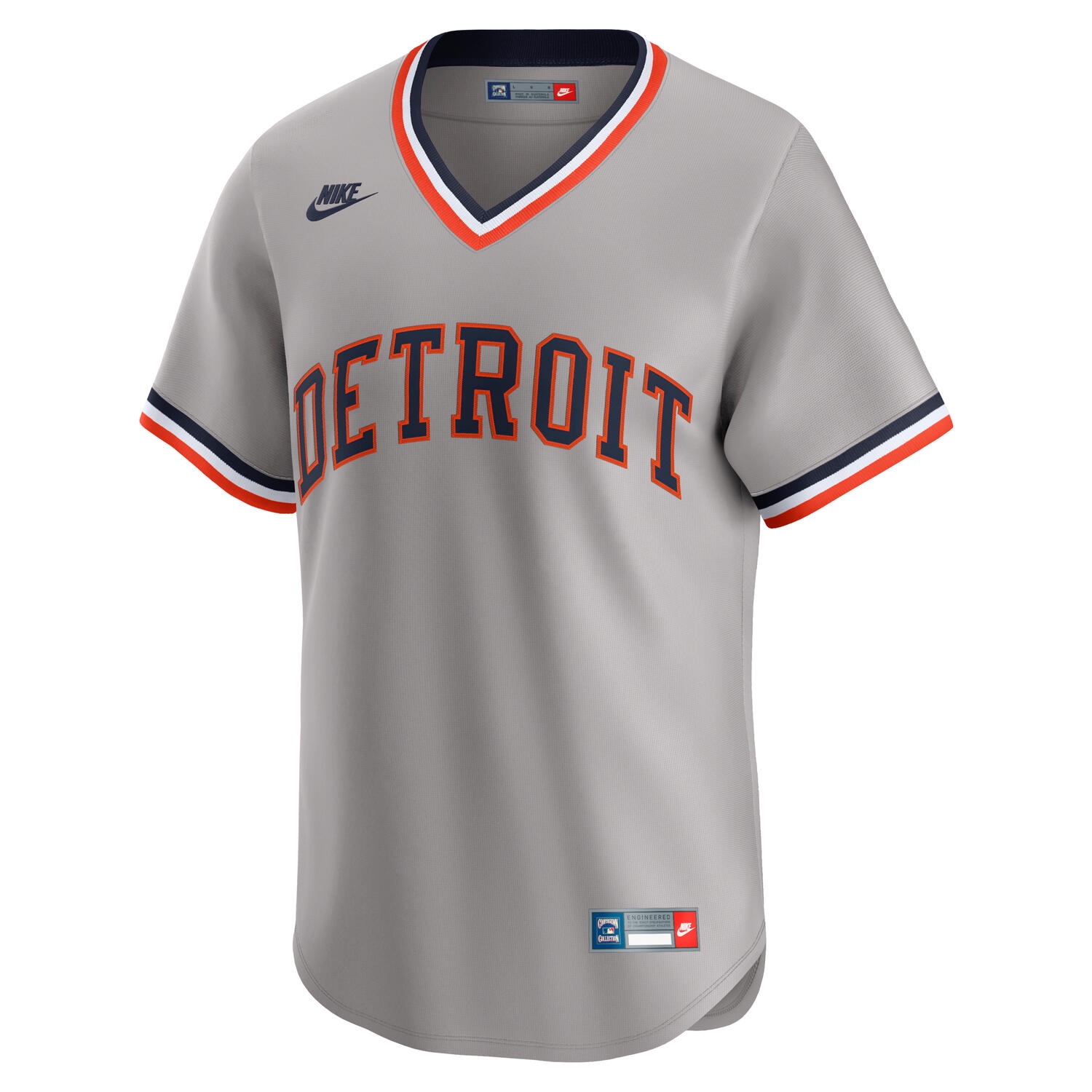 Detroit Tigers Cooperstown Nike Limited MLB Jersey Gray