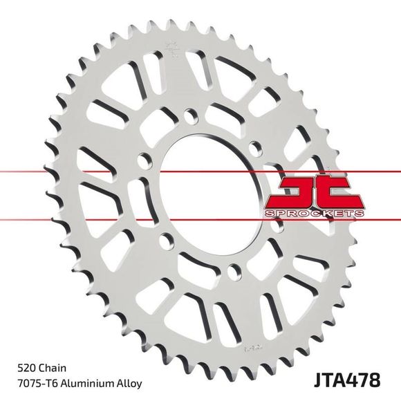 JT. Aluminum Ultra-Light Anti-Mud Sprocket 478 - 520Ref: Jtc00527A / 1096571003