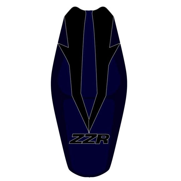 Housse de selle Bagster Gris Clair/Noir/Lettres NoiresKAWASAKI 1400 ZZR 1400 ABS (ZX1400D) - 2008Ref : 2177D