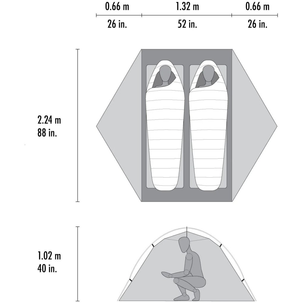 MSR Hubba Hubba LT 2 Tent - Green