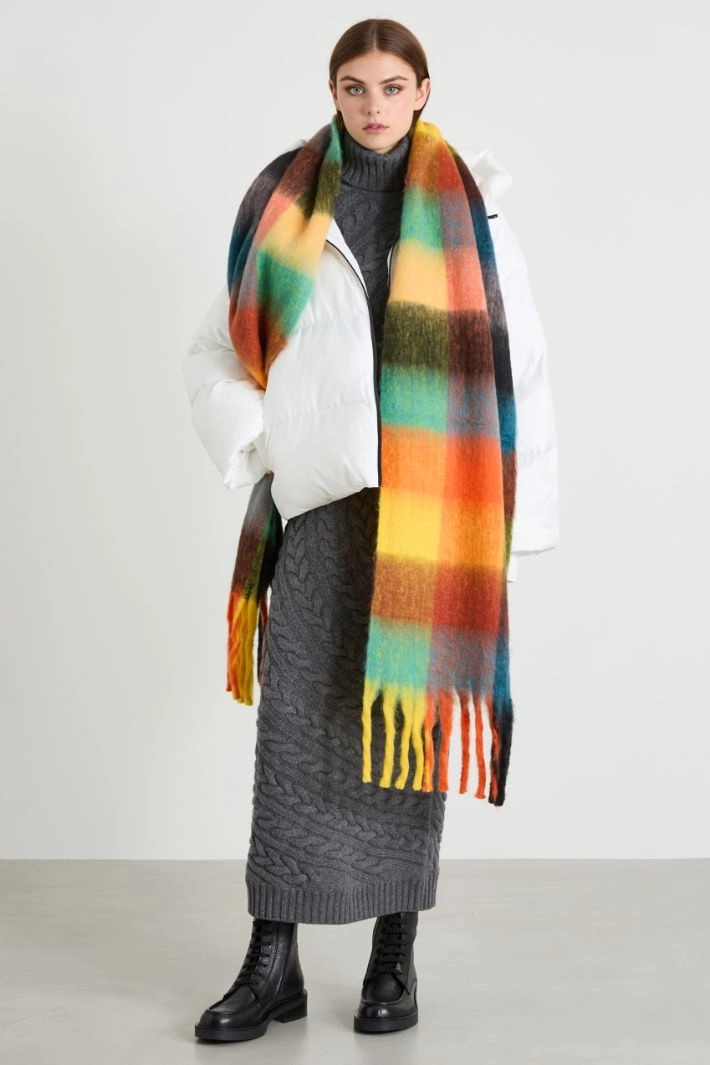 Soft scarf - ORANGE YELLOW