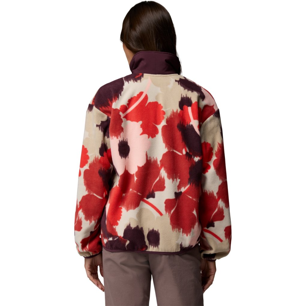 Columbia Sequoia Grove Printed Half Zip Fleece Pullover Women - Washed Red/Ikatbloom