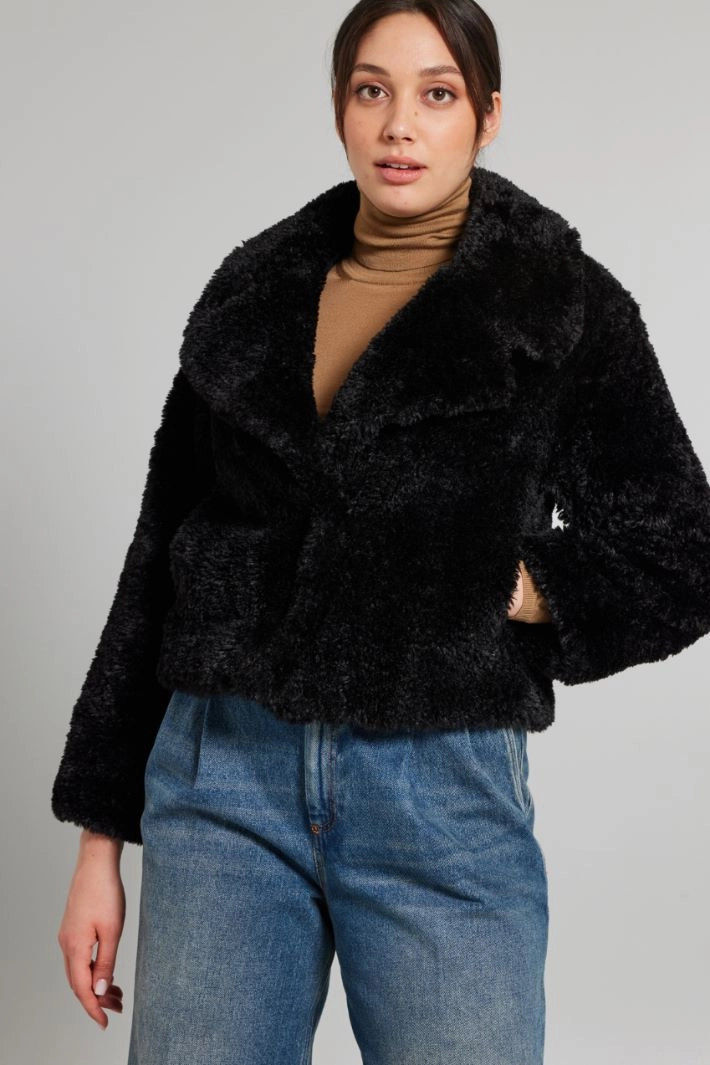 Boxy fit jacket - BLACK