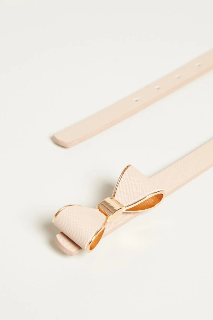 Bow-detail belt - LIGHT PINK