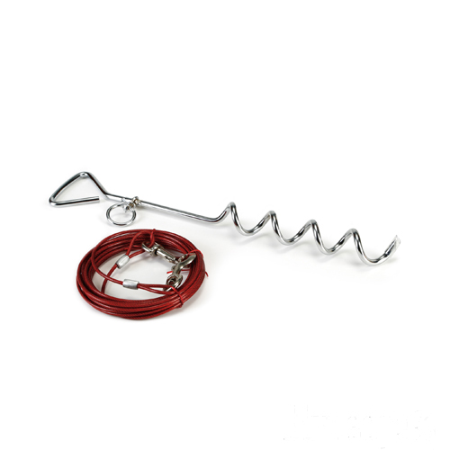 Beeztees Camping Tie Out Set with Line